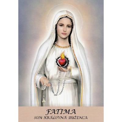 Obrázok s modlitbou A6 - FATIMA