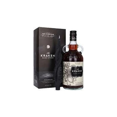 Kraken black spiced 40% 1 l (dárkové balení)