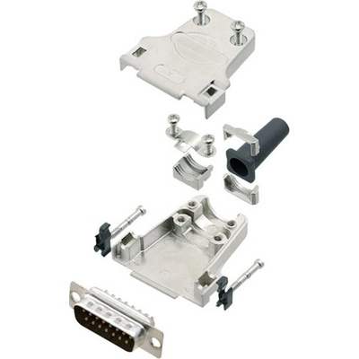 encitech DTZF15-DMP-K 6355-0045-02 sada D-SUB kolíkové lišty 180 ° Pólov: 15 spájkovaný 1 sada