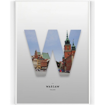 Plakát / Obraz Warsaw A4 - 21 x 29,7 cm Tiskové plátno – Zbozi.Blesk.cz