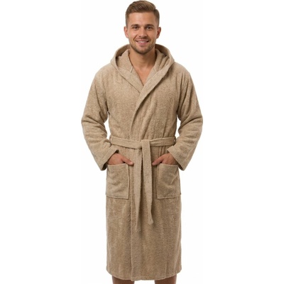 Pánský župan frote 1ZF3105 světle hnědá – Sleviste.cz