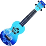 Mahalo Hibiscus Hibiscus Blue Burst Сопрано укулеле (MD1HB-BUB)