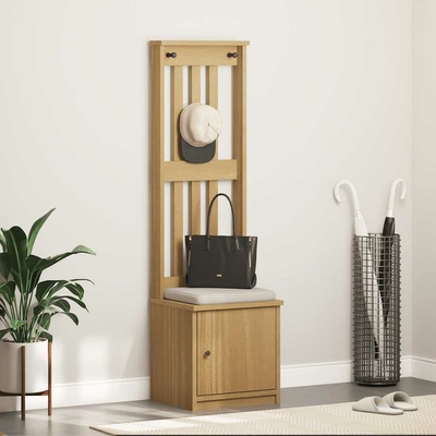 Předsíňový strom SANDENS 45x40x159,5 cm Borovicový masiv Hnědá 4010485