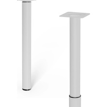 Walteco Nábytková noha priemer 30 mm výškovo nastaviteľná 300-500 mm biela 50395