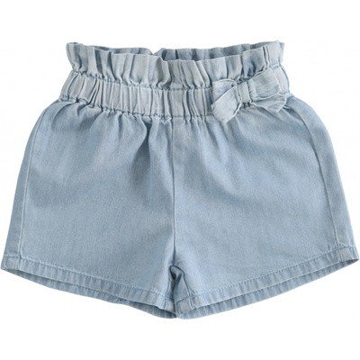 Minibanda kraťasy s mašlí a gumou v pase světle modré