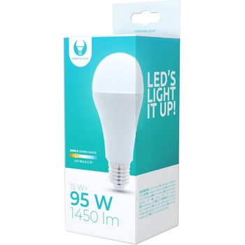 LED крушка E27 A65 15W 230V 3000K 1450lm Forever Light (5900495839930)