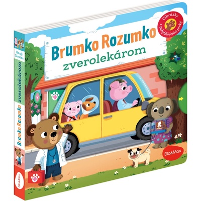 BRUMKO ROZUMKO ZVEROLEKÁROM – Obrázky s pohyblivými prvkami