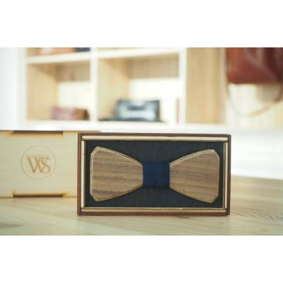 Wood Style Motýlek Hranatý Modrotisk Ořech americký