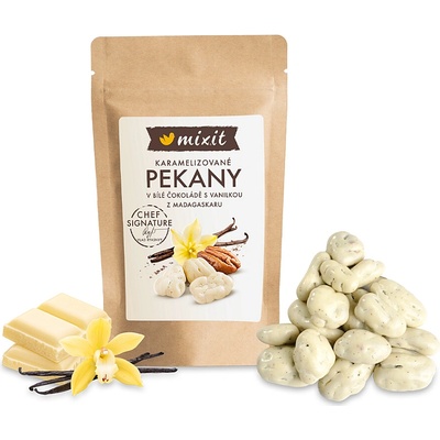 MIXIT Pekanové orechy s madagaskarskou vanilkou a bielou čokoládou 100 g