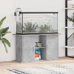 vidaXL Стойка за аквариум, бетонна, сива, 101x41x58 см, инженерно дърво (833611)