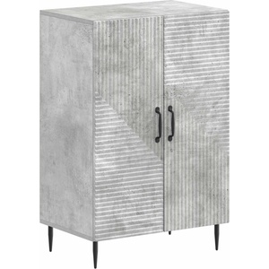 vidaXL Шкаф за обувки HAARLEM 59, 5 x 39, 5 x 89, 5 см Бетонно сиво (896868)