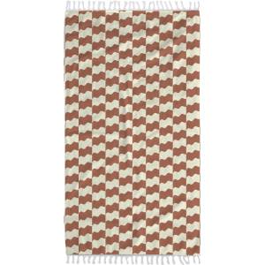 Slowtide Плажна кърпа Slowtide Slowtide Checker Driftweave Turkish Towel Beach towel - Mocha - размер 97 x 185 cm (581-0358-0111)