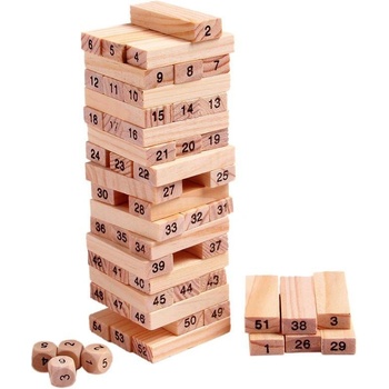 Wooden Toys Veža Jenga drevená