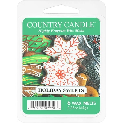 The Country Candle Company Holiday Sweets восък за арома-лампа 64 гр