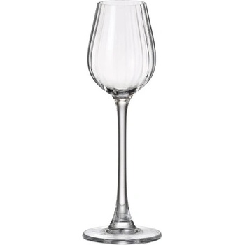 Bohemia Crystal Sklenice na likér Columba Optic 6 x 90 ml