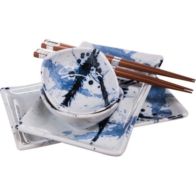 MIJ Sushi set Blue & White 6 ks