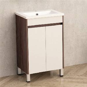 InterCeramic Стоящ шкаф за баня icp 5038 с умивалник от смола (icp 5038)