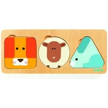 Image 1 of DJECO - Дървен пъзел с фигури - Животни (DJ06206)