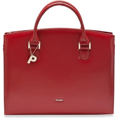 Picard Pracovná kožená kabelka Berlin shopper /087 Red/Rot PI červená