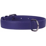 COLLAR Плосък кожен нашийник лилав 30 - 39см, 20мм