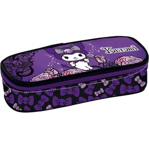 Graffiti Овален ученически несесер Graffiti Kuromi - Purple Laces (252343)