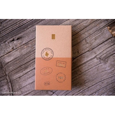 Lyra COLOMBIA 70% Hořká single origin čokoláda z Kolumbie 90 g