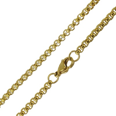 Impress Jewelry Řetízek z chirurgické oceli gold wheels 191009114706-3M