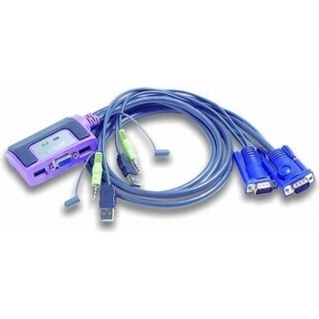 Aten CS-62Z-A7 KVM prepínač pre 2xPC s VGA a PS2 portami