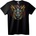 NOONEBRAND Тениска трайбъл еленови рога и череп - 2XL, Black