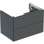 Geberit One матов черен стенен шкаф за окачване 75 см (505.262.00.8)