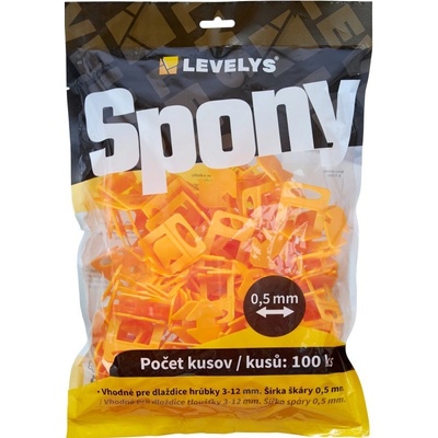 LEVELYS Spony 0,5mm 100ks/bal.
