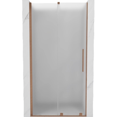 Mexen Velar плъзгащи се душ врати 120 см, матово стъкло, четкана мед - 871-120-000-31-65 (871-120-000-31-65)