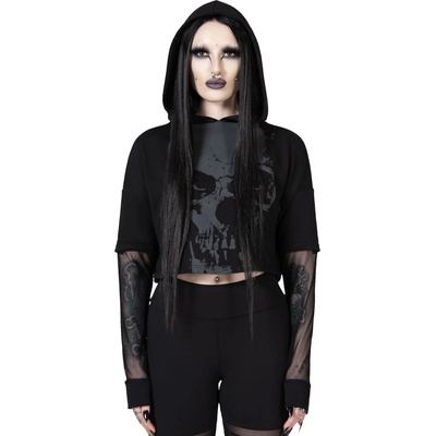 KILLSTAR дамски суитшърт KILLSTAR - Chilled Bone - черно - KSRA010751