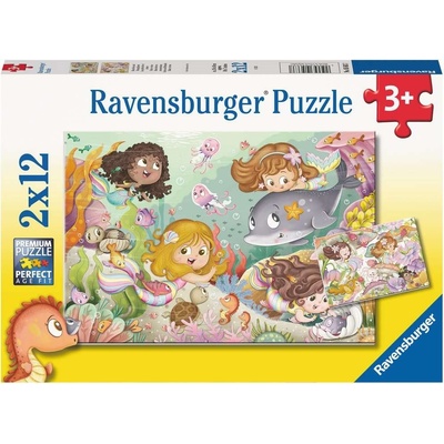 RAVENSBURGER Víly a mořské panny 2 x 12 dielov