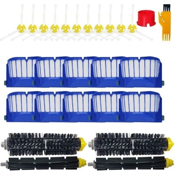 Комплект четки и филтър за смяна на Mobilly за iRobot Roomba 600, голям