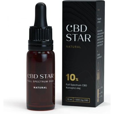 CBD Star Konopný CBD olej NATURAL 10% 10 ml