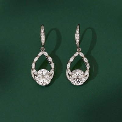 Jay náušnice Swarovski Elements Céline JAY-0036-G03690B stříbrná