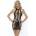 Noir Handmade F291 Powerwetlook Dress with Double Lace-Up Front XXL