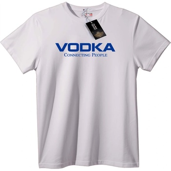 NOONEBRAND Тениска Водка Свързва Хора - 3XL, White
