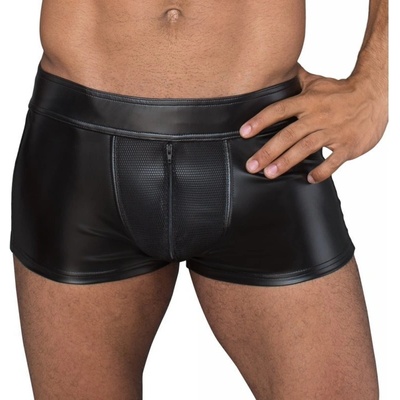 Noir Handmade H058 Men's Shorts Made of Powerwetlook and 3D Net