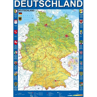 Schmidt Mapa Německa 1000 dielov