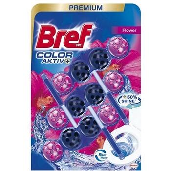 Bref Ароматизатор за тоалетна Color Active, свежи цветя, 3 х 50 g