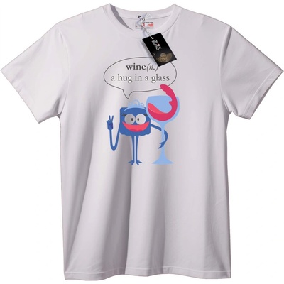 NOONEBRAND Тениска Прегръдка с Вино - 7XL, Black