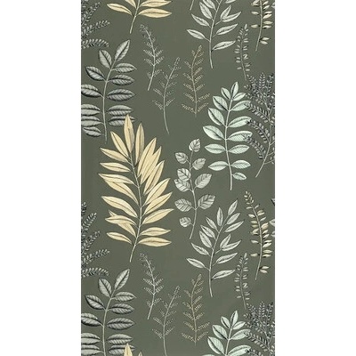 Caselio Vliesová tapeta Art of Botany Listí zelená 0,53 x 10,05 m