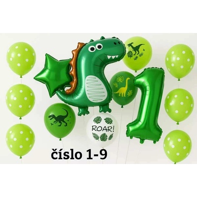 Balonky.cz Balónek dinosaurus srdce