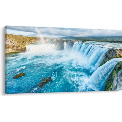 Obraz - Vodopád Godafoss, jednodílný 120x70 cm