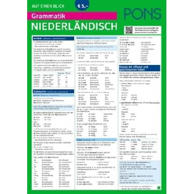 PONS Grammatik auf einen Blick, Niederländisch