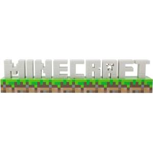 Paladone Minecraft Logo Light - Officially licensed merchandise, 2 light modes, battery or USB powered, perfect for bedroom or gaming room decor. - PP8759MCF (PP8759MCF)