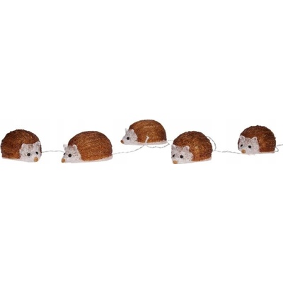 Home Styling Collection Světelný řetěz s 5 LED s motivem ježků, 200 cm