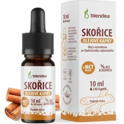 Blendea Škorica olejové kvapky na podporu trávenia 10 ml